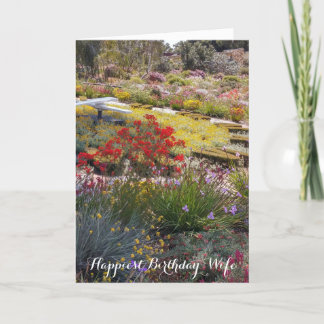 幸せな誕生日妻 カード