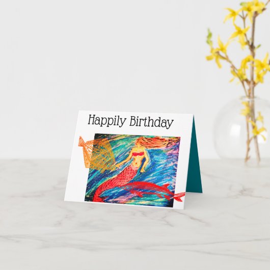 幸せな誕生日 カード (黄色い花)