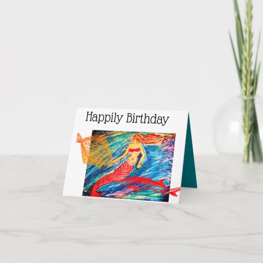 幸せな誕生日 カード (正面)