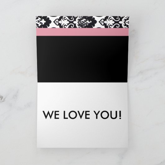 幸せな誕生母の日！ カード (内部)