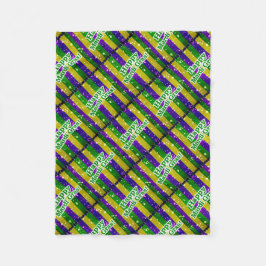 幸せな謝肉祭ポスター フリースブランケット