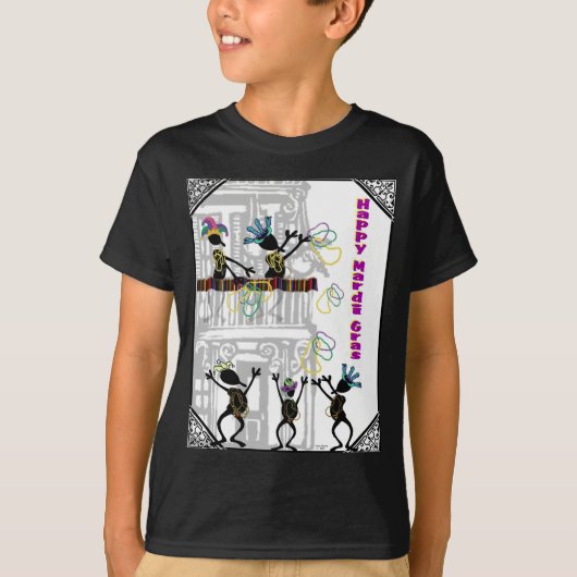 幸せな謝肉祭--バルコニー場面 Tシャツ (正面)
