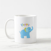 幸せな象のマグ コーヒーマグカップ (左)