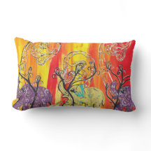 幸せな象パレードの枕