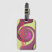 幸せな賛美感謝祭を過ごす ラゲッジタグ (正面縦)