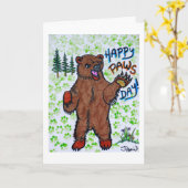 幸せな足日 カード (黄色い花)