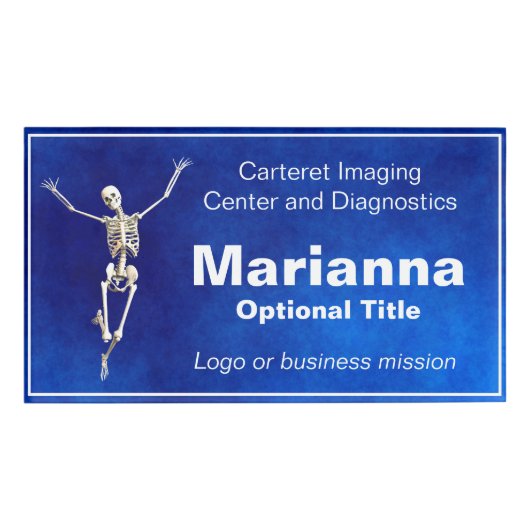 幸せな跳躍骨格撮像 名札 (正面)