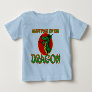 幸せな辰年のTシャツ、マグ、バッグ ベビーTシャツ