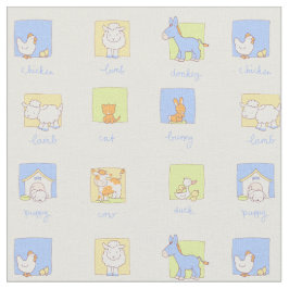 幸せな農場 ファブリック