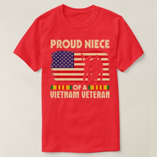 幸せな退役軍人の日私にあなたの姪1 Tシャツ (デザイン正面)
