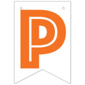 幸せな退職の旗の、オレンジおよびショッキングピンク色 バンティングフラッグ (第3の旗)