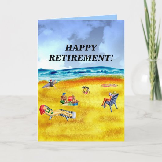 幸せな退職! カード (正面)