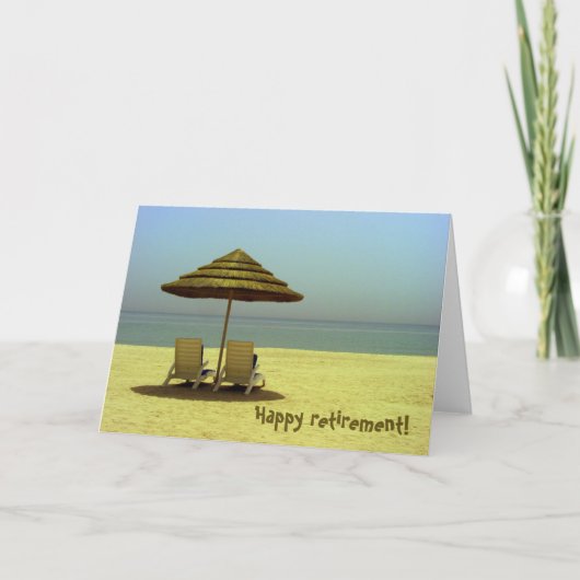 幸せな退職! カード (正面)