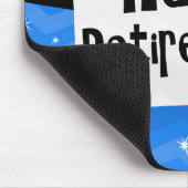 幸せな退職、原色の正方形のパーティー マウスパッド (コーナー)