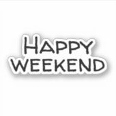 幸せな週末 シール (正面)