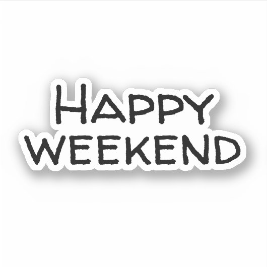 幸せな週末 シール (正面)