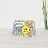 幸せな遅れた誕生日 – 脳障害を持っ忘れた カード (正面)