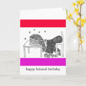 幸せな遅れて誕生日 カード (黄色い花)