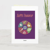 幸せな過ぎ越しの祝い カード (裏面)