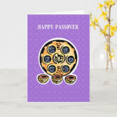 "幸せな過ぎ越しの祝い"カード カード (黄色い花)