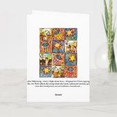 幸せな過ぎ越しの祝い-星明かりの夜イスラエル共和国のアイボリーカード カード (裏面)