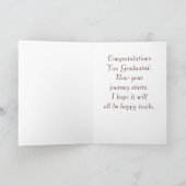 幸せな道の卒業 カード (内部)