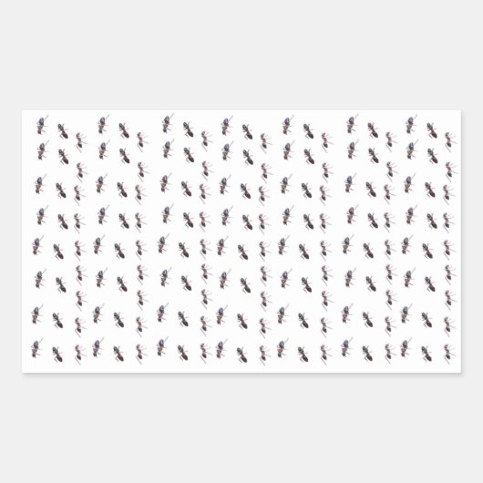 幸せな道-蟻#1 長方形シール (正面)