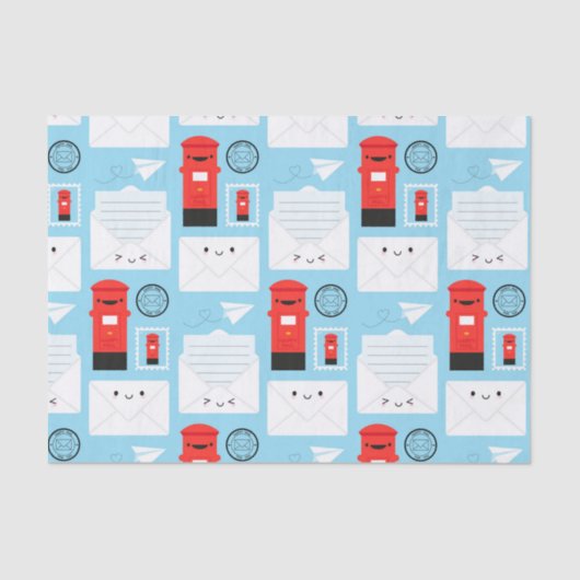 幸せな郵便-かわいいのポスト 薄葉紙 (正面)