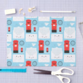 幸せな郵便-かわいいのポスト 薄葉紙 (クラフト)