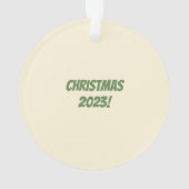 幸せな醜いセーターシーズン オーナメント (裏面)