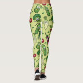 幸せな野菜の柄 レギンス (裏面)