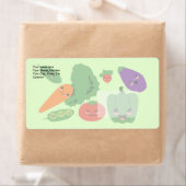 幸せな野菜 ラベル (インサイチュ)