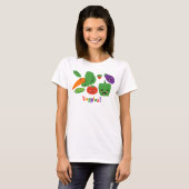 幸せな野菜 Tシャツ (正面フル)
