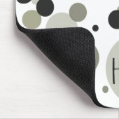 幸せな金ゴールドブラック紙吹雪 マウスパッド (コーナー)