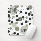 幸せな金ゴールドブラック紙吹雪 マウスパッド (マウス)