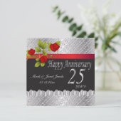 幸せな銀婚式 | 25周年 招待状 (スタンド正面)