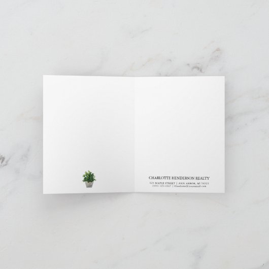 幸せな閉店日の実在不動産クライアントの評価 ノートカード (内部)