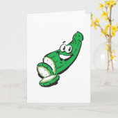 幸せな間抜け人 カード (黄色い花)