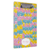 幸せな間抜け絵おもしろい文字顔 クリップボード (右)