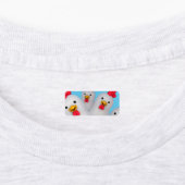 幸せな雌鶏のclipart ラベル (貼付)