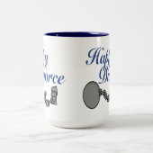 幸せな離婚のマグのギフト ツートーンマグカップ (中央)