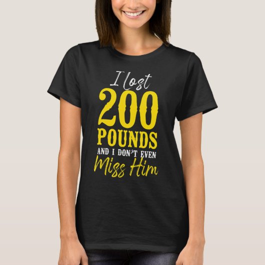 幸せな離婚パーティー失った私は200ポンドと私は行わない Tシャツ (正面)