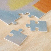 幸せな雪だるまが朝を迎える ジグソーパズル (側面)