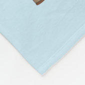 幸せな雪だるまのカスタムのフリースブランケット フリースブランケット (角)