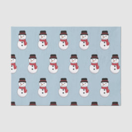 幸せな雪だるま クリスマス ホリデー 薄葉紙