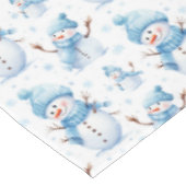 幸せな雪だるま テーブルクロス (アングル)