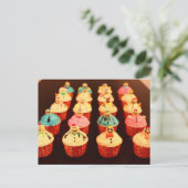 幸せな雪だるま ポストカード (スタンド正面)