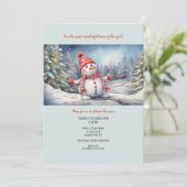 幸せな雪だるま 招待状 (スタンド正面)