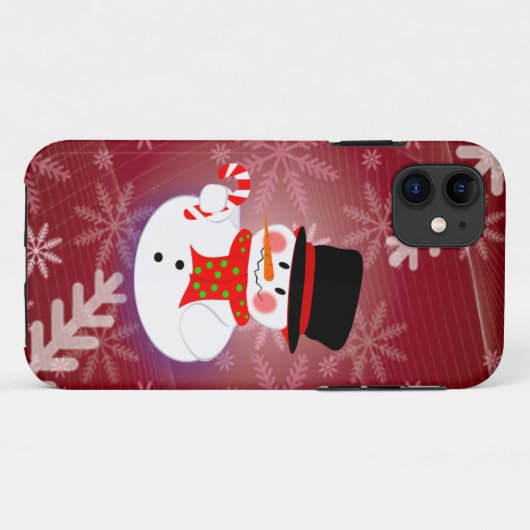 幸せな雪だるま Case-Mate iPhoneケース (裏面(横))