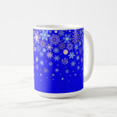幸せな雪縁ど片 コーヒーマグカップ (正面右)